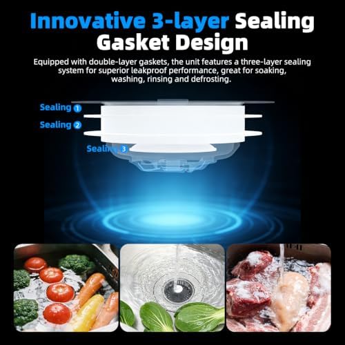 Hibbent 2 Pack Metal Kitchen Sink Drain Strainer and Stopper, Transparent - Image 3