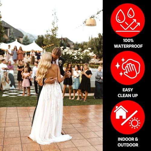 Big Floors Portable Dance Floor, Interlocking Dance Floor Tiles, Lightweight - Image 3