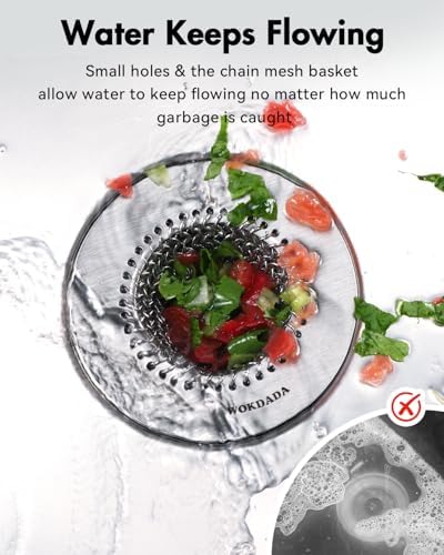 4 Pack Reversible Kitchen Sink Drain Strainer, Anti-Clog Flat Edge Design - Image 3