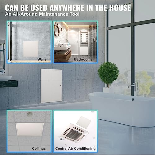 VEVOR Access Panel for Drywall, 16 x 16 in Galvanized Steel Access Door - Image 6