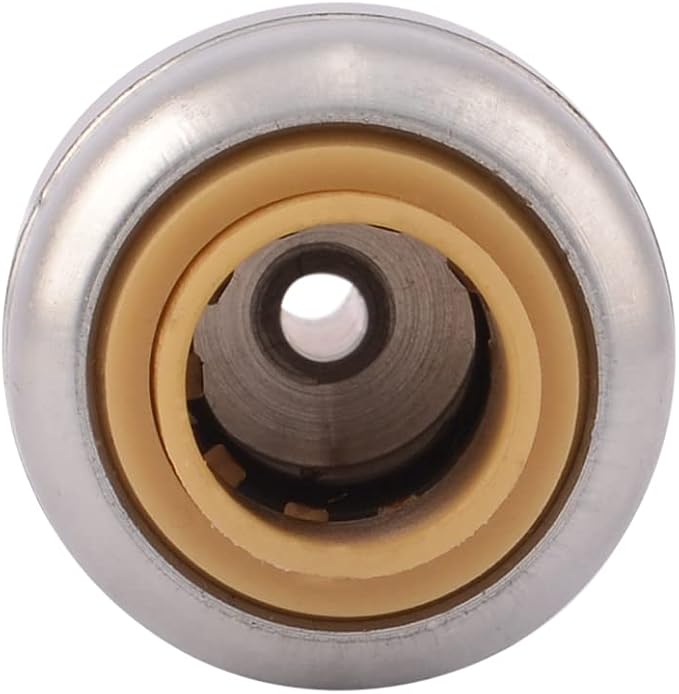 SharkBite 1/4 Inch x 1/4 Inch Compression Stop Valve Connector, Push to Connect - Image 2