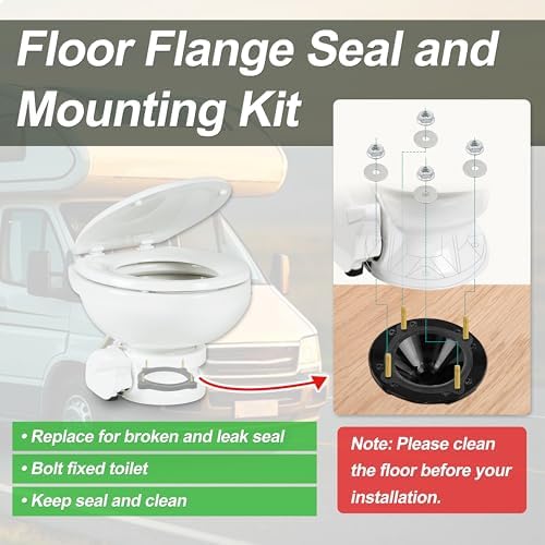385310063 Floor Flange Seal and Mounting Kit Compatible - Image 2