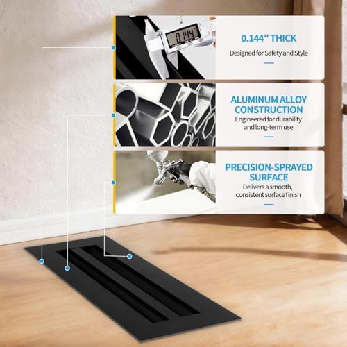 14x4 Modern AC Vent Cover, Decorative Air Vent Register Grille - Image 5