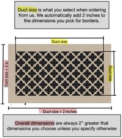 Vent Cover for walls and ceiling Custom Size Fan cover Wall Register Ceiling - Image 3