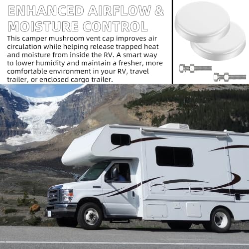 2-Pack Mushroom Style RV Plumbing Vent Cap - Image 6