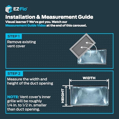 EZ-FLO 12 x 6 Inch Air Vent Cover - Image 3
