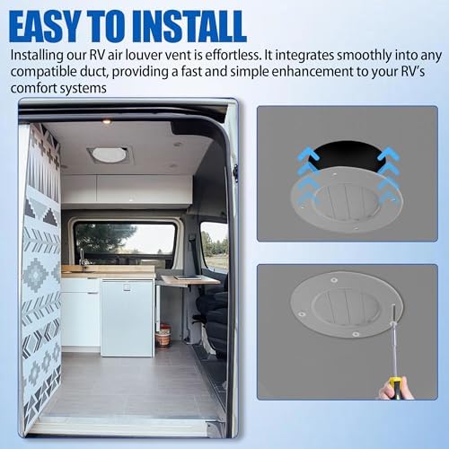 Calvana 6.5" RV Ceiling Vent Covers - Image 5