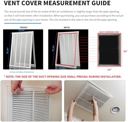 14x30 Return Air Grille Return Vent Cover - Image 6