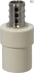 5 Pack XFITTING 1/2" Pex CPVC Adapter, 1/2" Pex CPVC Coupling by XFITTING