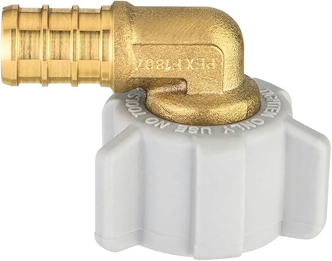 EFIELD 1/2" Pex x 1/2" Female NPT Swivel Elbow | Brass Barb Crimp Fittings - Image 4