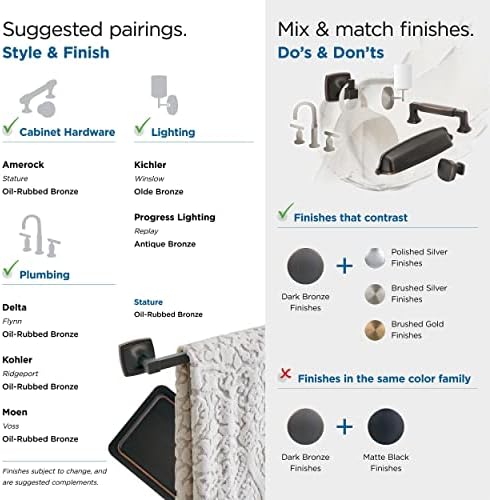Amerock Stature 18" Oil-Rubbed Bronze Towel Bar - Image 5