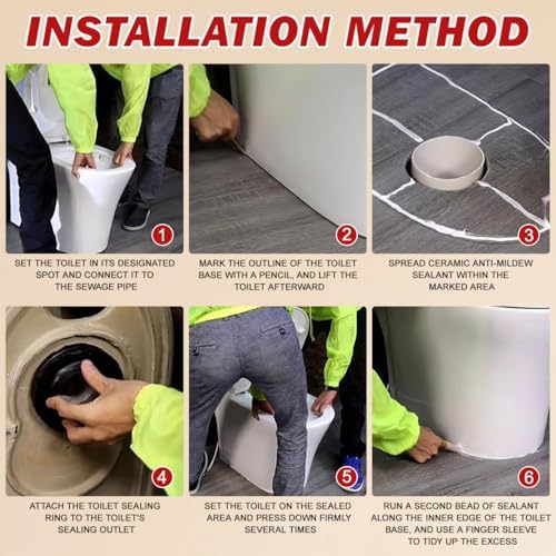 PRETYZOOM Leakproof Toilet Seal Ring Universal Flanges Sealing Ring - Image 5