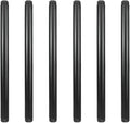 6 Pack 1/2" × 12" Pre-Cut Black Metal Pipe, Industrial Steel Fits Standard Half by GeilSpace