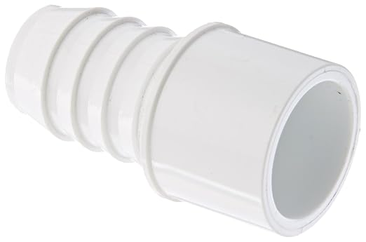 Spears 460 Series PVC Pipe Fitting, Schedule 40, 1/2"Barbed x 1/2" Spigot by Spears+Manufacturing