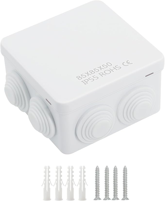 ABS Plastic Dustproof Water Resistant IP55 Junction Box Universal Electrical by LeMotech
