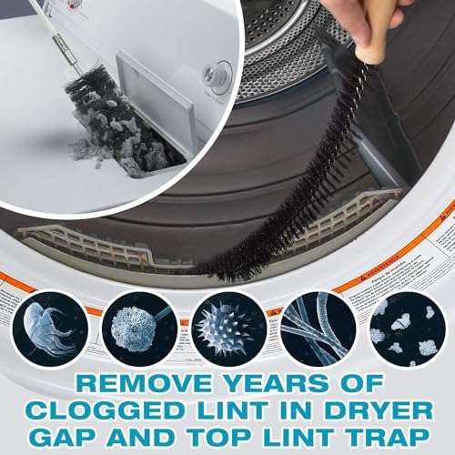 Sealegend 58-Piece 52-Feet Dryer Vent Cleaner Kit, Dryer Cleaning Tools - Image 6