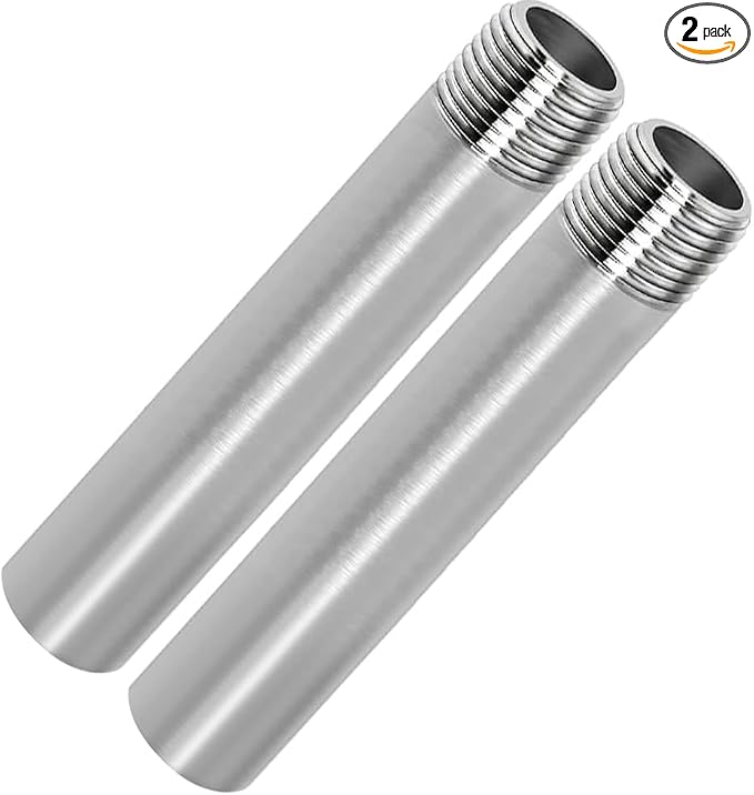 Stainless Steel Pipe Fitting 3/4" NPT Male x 3/4" NPT Female Thread Nipple Cast by Fitvell