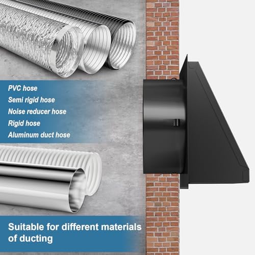Hon&Guan 4 Inch Dryer Vent Cover Outside - Image 4