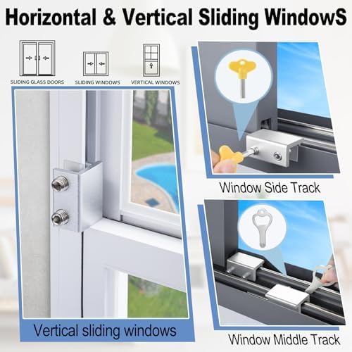Sliding Window Locks, for Horizontal Sliding Windows, Window Security Lock - Image 4