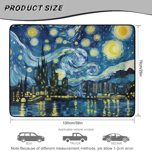 Starry Night Universal Car Trunk Mat, Waterproof Cargo Liner - Image 7