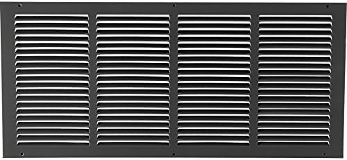 HVAC Premium 24'' x 10'' Flat Stamped Steel Return Air Grille by HVACPremium