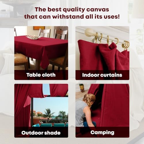 Canvas Drop Cloth for Painting 4x5 feet Pack of 2-8oz Painters Drop Cloths for - Image 4