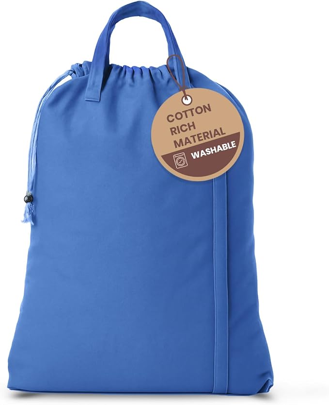 LFH Home Cotton Canvas Large Laundry Bag by LFHHomePrivateLimited
