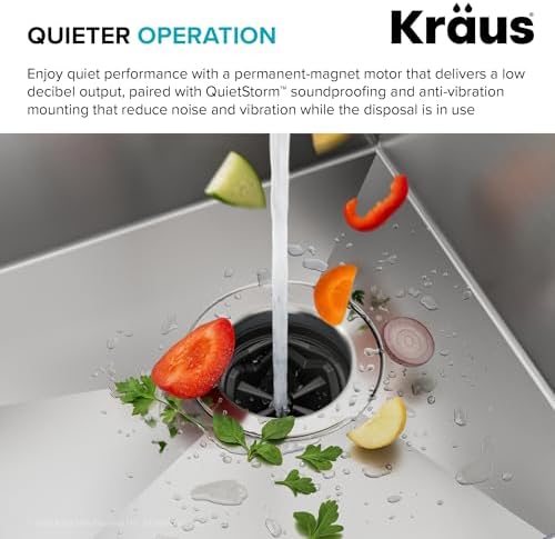 KRAUS WasteGuard 1/2 HP Continuous Feed Garbage Disposal - Image 6