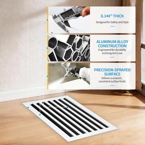 30x14 Modern AC Vent Cover, Decorative Air Vent Register Grille - Image 5