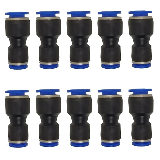 zjxed 3/8" OD x 5/16" OD Pneumatic quick Connector Push to Connect fittings by ROZESAZZ