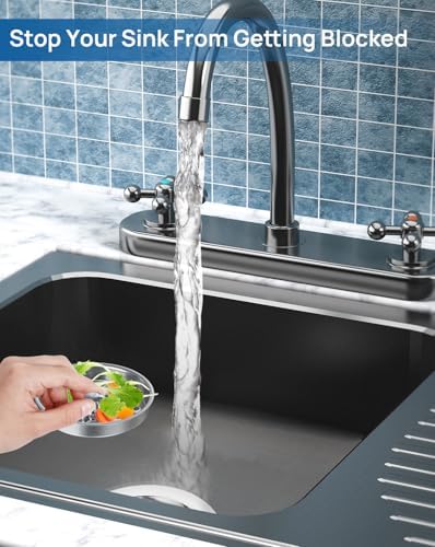Commercial-Grade Garbage Disposal Cover, Kitchen Sink Drain Basket Strainer - Image 7