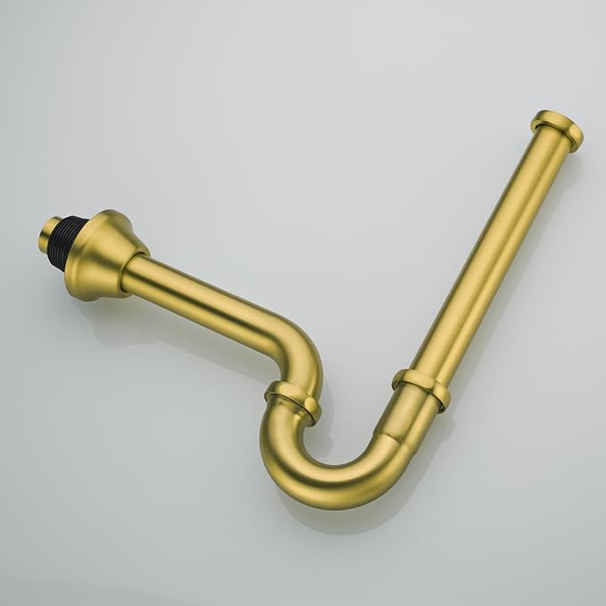Brass P Trap U-Shape 1 1/4 inch Sink Drain Pipe - Image 9