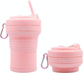 HANARA Collapsible Cup with Reusable Straw – 18 Oz, Portable Travel Mug by HANARA