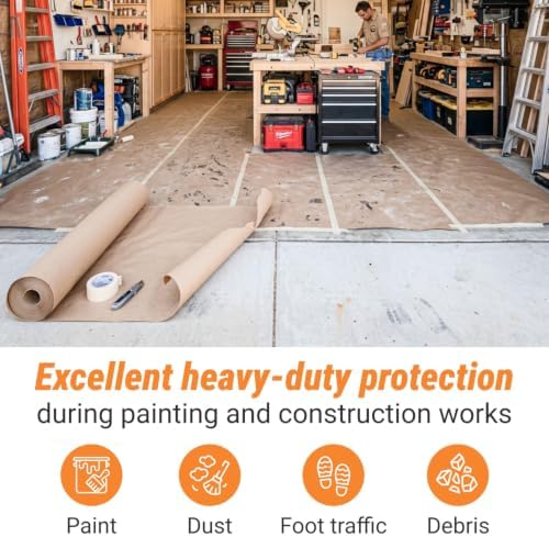 Floor Protection Natural Brown Rosin Paper 18" x 166 ft - Image 6