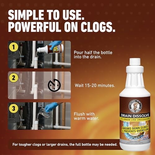 HVAC Guys Drain Dissolve 2PK | AC Drain Line Cleaner & Unclogger | Heat - Image 6