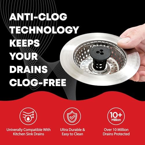 Kitchen SinkShroom Revolutionary Clog-Free Stainless Steel Sink Strainer - Image 2