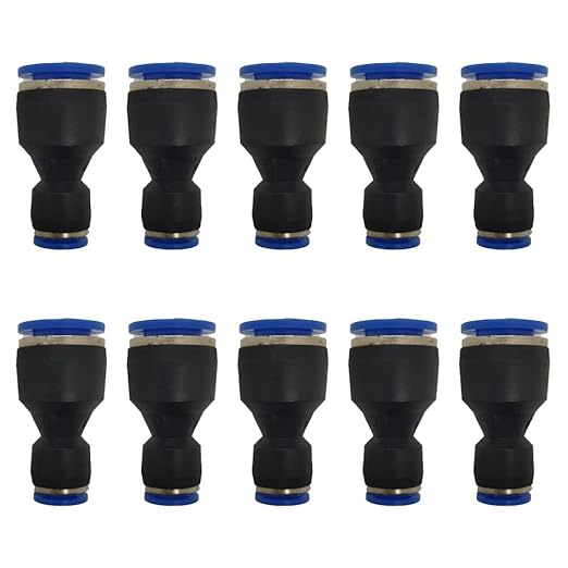 10mm OD x 6mm OD Pneumatic quick Connector Push to Connect fittings Straight by ROZESAZZ