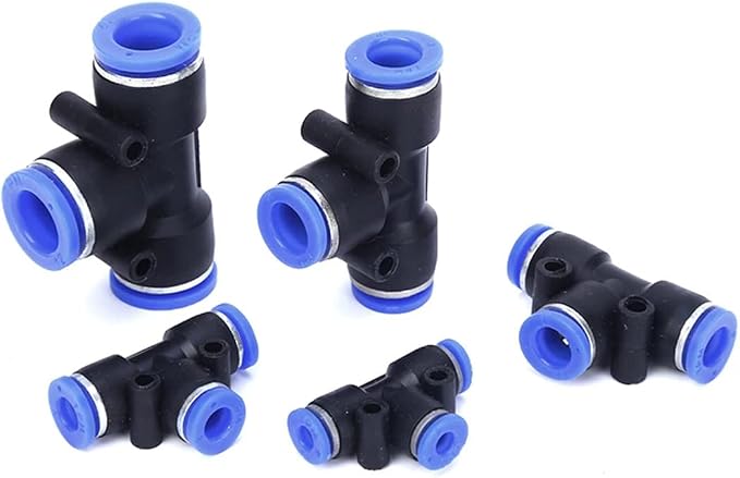 5/16" OD Push to Connect Tee Fitting 3 Way T Shape Quick Push Lock Adapter - Image 4