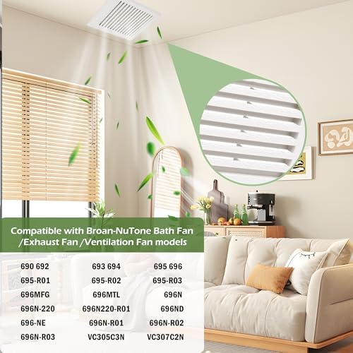 2 Pcs C350GN Bathroom Fan Cover Replacement - Image 3