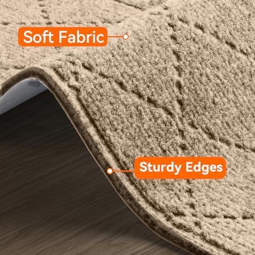 Stair Treads for Wooden Steps 4 PCS Non Slip Stair Rugs Khaki - Image 2