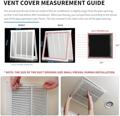 24×24 Return Air Grille Return Vent Cover - Image 6