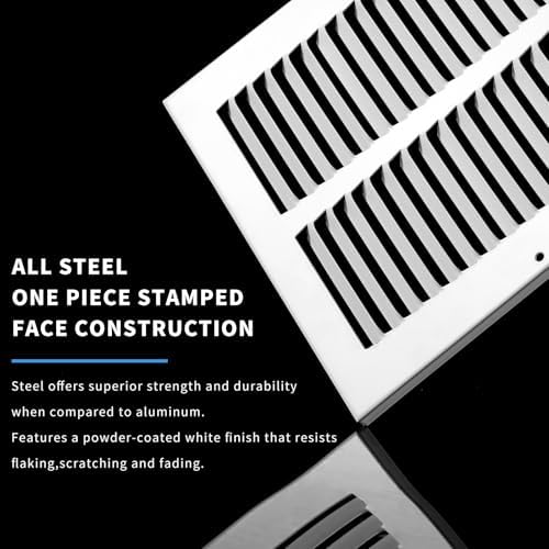 20x10 Return Air Grille, Air Return Vent Cover, Flat Vent Cover, Rejillas De - Image 2