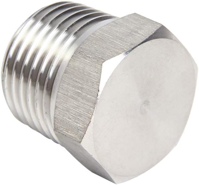 Joywayus 2Pcs Stainless Steel Outer Hex Thread Socket Pipe Plug Fitting 3/4" - Image 3