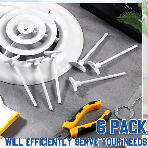 Wonderjune 6 Pcs Round Ceiling Diffuser Key Handle, Cover 6" 8" 10" 12" - Image 6