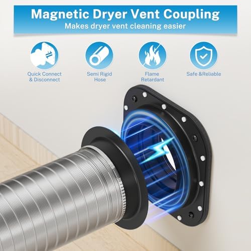 Hon&Guan Magnetic Dryer Vent Coupling Connector Kit DV180 - Image 2