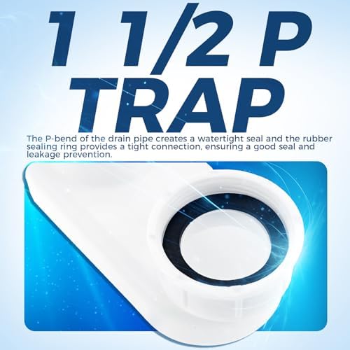 Bathtub Shower Drain Pipe, Low Profile Flat 1 1/2 p Trap Kit - Image 5