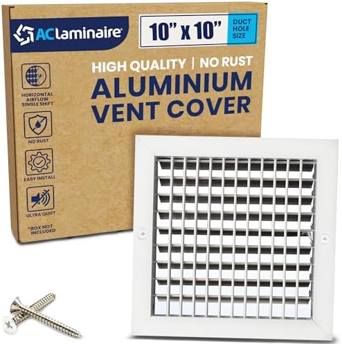 10" x 10" Duct Hole Adjustable Vent Cover by ACLAMINAIRE