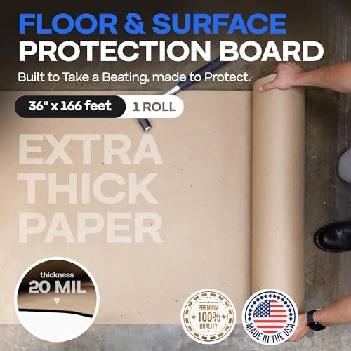 Construction Paper Roll 36" x 1992", 498 Sq.Ft – Extra Thick Floor Covering - Image 2