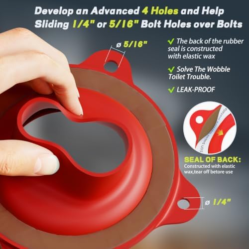 Elastic Wax Ring Toilet Seal Kit, Gasket Replacement - Image 6