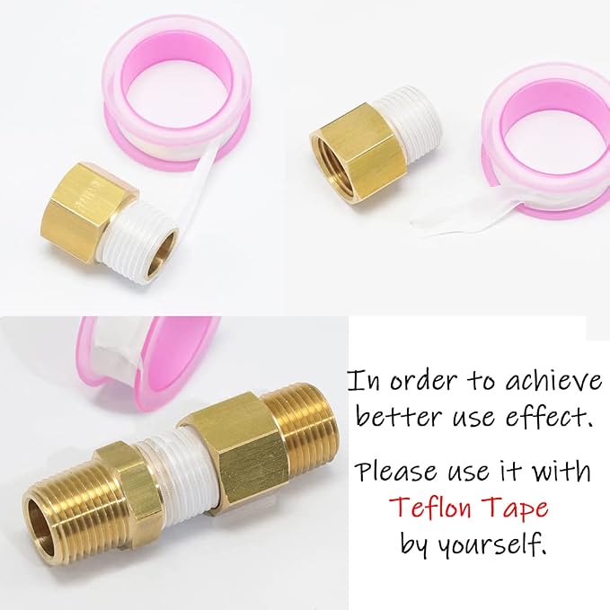 Uenede Brass 1/4" NPT Female to 1/8" NPT Male Reducer Adapter - Image 6